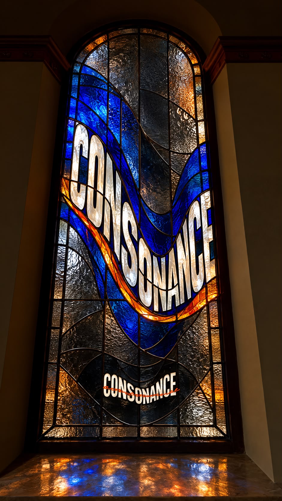 Vitral onda monumental CONSONANCE